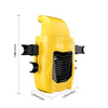F415 Car Multifunctional Seat Back USB Fan(Yellow)