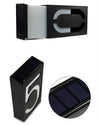 0.36W Solar Powered Wall Mount 6 LEDs Lighting Doorplate Lamp House Number Porch Lights with Solar Pannel(7)