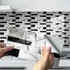 12 PCS 10 x 20cm Brick Pattern Crystal Film Glossy Tile Sticker Floor Sticker(KIt023)