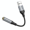 hoco LS36 Fresh USB to 3.5mm External Sound Card(Black)