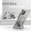 For Samsung Galaxy A05 Armor MagSafe Holder PC Hybrid TPU Phone Case(Grey)