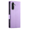 For Samsung Galaxy A26 5G Side Buckle Magnetic Frosted Leather Phone Case(Purple)