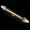 R7S 7W 500LM 118mm COB LED Bulb Glass Tube Replacement Halogen Lamp Spot Light, Warm Light