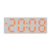 8017 LED Screen Voice Control Digital Alarm Clock Desktop Multifunctional Temperature Clock(Orange)