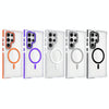 For Samsung Galaxy S25 Ultra 5G Dual-Color Clear Acrylic Hybrid TPU MagSafe Phone Case(Grey)