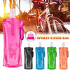 0.5L Portable Ultralight Foldable Silicone Water Bag Outdoor Sports Supplies Hiking Camping Soft Flask Waterproof Bag(Blue)