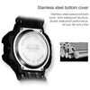 addies MY-1901 Luminous Three-window LED Outdoor Sports Multi-function Electronic Watch for Men, Support Calendar / Alarm Clock / Timer / Talking(Gold)