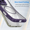 For Samsung Galaxy S24 5G Carbon Fiber Texture MagSafe Translucent Phone Case(Purple)