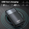 VGR V-390 5W USB Portable Reciprocating Electric Shaver (Green)
