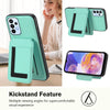 For Samsung Galaxy A13 4G CX01 Detachable Magsafe Magnetic Card Bag Phone Case(Mint Green)