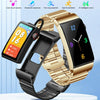 M6 1.5 inch Silicone Band Earphone Detachable IP68 Waterproof Smart Watch Support Bluetooth Call(Black)