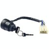 For Kawasaki ATV/UTV Starter Power Ignition Switch Key Lock(Black)