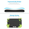 H18 2.4GHz Mini Wireless Air Mouse QWERTY Keyboard with Touchpad / Vibration for PC, TV(Black)