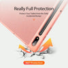 For Samsung Galaxy Tab S9 Ultra/S8 Ultra DUX DUCIS Domo Series Cloth Texture Magnetic Leather Tablet Case(Pink)