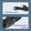 F622U Car Creative Folding Rotatable Double Head Electric Cooling Fan with Dual USB Charging Port, Style:24V Cigarette Lighter