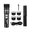 TURBO Men Electric Hair Trimmer LCD Digital Display Hair Clipper