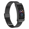 K50 1.08 inch Steel Band Earphone Detachable IP67 Waterproof Smart Watch Support Bluetooth Call(Black)