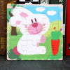 5 PCS KBX-017 Children Wooden Picture Puzzle Baby Early Education Toys(Rabbit)