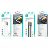 USAMS US-SJ586 PD 20W Iceflake Series Type-C to 8 Pin Right Angle Transparent Fast Charge Data Cable, Cable Length:2m(White)