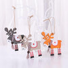 Christmas Tree Elk Pendant Christmas Decorations(White)