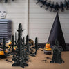 6pcs /Set Halloween Decoration 3D Candlestick Ornament Haunted House Table Arrangement Ghost Festival Supplies