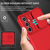For Samsung Galaxy A16  4G / 5G Stereoscopic Holder Sliding Camshield Phone Case(Red)