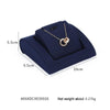 10x9.5x5.5cm Activity Necklace Holder Jewelry Display Props Blue Microfiber Window Necklace Earring Ring Stand