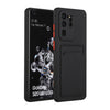 For Samsung Galaxy S20 Ultra Card Slot Design Shockproof TPU Protective Case(Black)