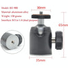 BH-900 Mini Desktop Aluminum Alloy Tripod Mini Ball Head 360 Degree Pan 90 Degree Tilt Tripod