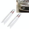 2 Pairs Universal Car Body Rear Bumper Protector Trim Cover Protective Strip Car Body Protective Strip Car Accessories Protective Stickers Car Protective Kit Car Body 4 Angle Protective Cover(White)