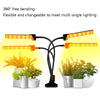 LED Clip Plant Light Timeline Remote Control Full Spectral Fill Light Vegetable Greenhouse Hydroponic Planting Dimming Light, Specification: Two Head US Plug