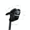 Rhinowalk Bicycle Tail Saddle Bag Waterproof Lightweight Mountain Bike Tool Bag Cycling Equipment( Carbon Fiber Black)