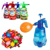 Children Water Balloon Pressure Spray Kettle Outdoor Water Fight Game(1.5L Bottle+500 Balloons)