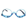 Makeup Magnifying Glass Presbyopic Glasses Flip Swivel Reading Glasses, Degree: +350(Blue Frame)