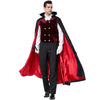 PS6831 Halloween Vampire Costume Castle Men Drag Costume, Size: XL(Red Black)
