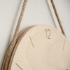 10 inch Without Printing Plate Wooden Sling Wall Clock Home Living Room Clock