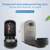 Wall Mounted Key Safe Box - Double Lock, Grey