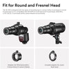 Godox AK-R25 Square Flash Head Adapter Holder for AK-R21 Projection Attachment(Black)