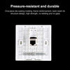 CAT.6 Shielded Pass-through Network Module, Dual Ports Panel + Shielded Pass-through + Telephone Socket(White)