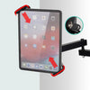 Tablet Wall Mount Holder Foldable Extendable Aluminum Alloy Mount With Anti Theft Security Lock