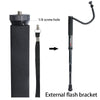 BEXIN P308B Portable Travel Outdoor DSLR Camera Aluminum Alloy Monopod Holder (Black)