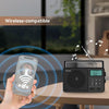 Retekess TR638 LCD Digital Display Full-Band Bluetooth FM Radio Support External Antenna(US Plug)