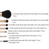 ZOREYA 7-In-1 Makeup Brush Set Brush Blush Brush Foundation Brush With Makeup Brush Bag(Old Blue)