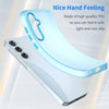 For Samsung Galaxy A35 5G Frosted Translucent TPU Hybrid PC Full Coverage Phone Case(Blue)