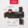 YELANGU L4X Camera Wheel Dolly Electric Track Slider 3-Wheel Dolly Car with Remote & Ballhead, Load: 3kg