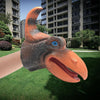 Soft Rubber Hand Puppet Simulation Animal Dinosaur Model Children Funny Toys, Style:Pterosaur