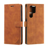 For Samsung Galaxy S22 Ultra 5G Skin Feel Anti-theft Brush Leather Phone Case(Brown)