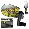 2 Pairs Adjustable Bicycle Flat Rearview Mirror Cycling Accessories(Blue)