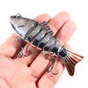 HENGJIA 10cm 24g Bionic Multi-Section Fish Bait Plastic Electroplating Fake Bait(4)