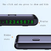 2 PCS One-Click Automatic Hiding Temporary Parking Signs For Cars(White - Green Numbers)